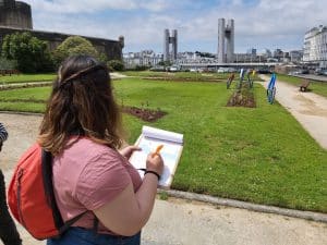 Groupe participant à une activité avec Les Archi Kurieux partenaire Bureau des Congrès de Brest